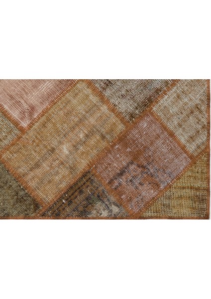 Iskece Kahverengi Eskitme Etnik Modern Desenli Yün Hav Toz Vermez Leke Tutmayan Salon Yolluk Mutfak El Dokuma Halı fırsatları