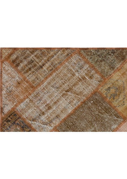 Iskece Kahverengi Eskitme Etnik Modern Desenli Yün Hav Toz Vermez Leke Tutmayan Salon Yolluk Mutfak El Dokuma Halı indirimleri