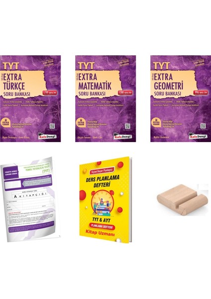 Kafadengi Tyt Extra Türkçe + Matematik Geometri Soru Bankası 2025-2026 +Telefon Tutucu +Plan Defteri