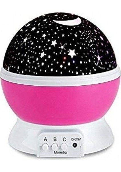 Dönen Star Master Renkli Yıldızlı Gökyüzü Projeksiyon Gece Lambası