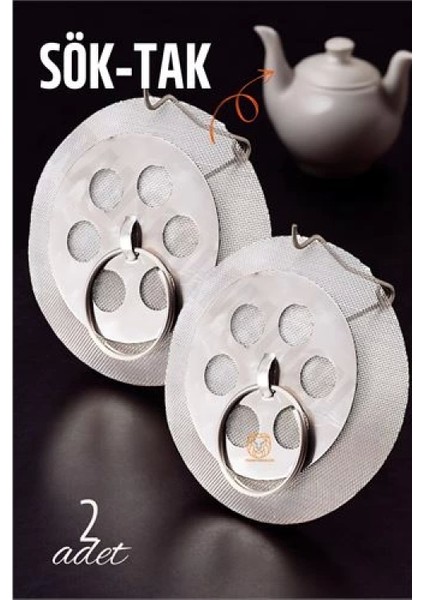 Engithalat Sök-Tak Demlik Içi Çay Filtresi Çay Süzgeci 2 Adet
