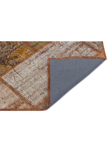 Iskece Kahverengi Eskitme Etnik Modern Desenli Yün Hav Toz Vermez Leke Tutmayan Salon Yolluk Mutfak El Dokuma Halı fiyatları