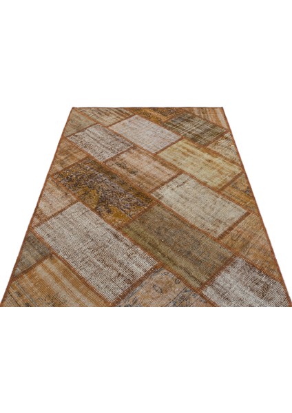 Iskece Kahverengi Eskitme Etnik Modern Desenli Yün Hav Toz Vermez Leke Tutmayan Salon Yolluk Mutfak El Dokuma Halı modelleri