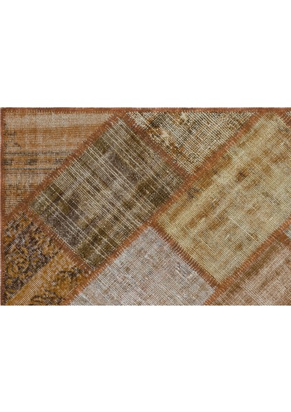 Iskece Kahverengi Eskitme Etnik Modern Desenli Yün Hav Toz Vermez Leke Tutmayan Salon Yolluk Mutfak El Dokuma Halı indirimleri