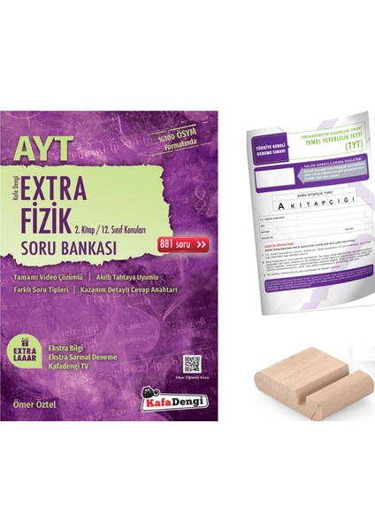 Kafadengi Ayt Extra Fizik Soru Bankası / 2. Kitap 2025-2026 + Telefon Tutucu + Tyt Deneme