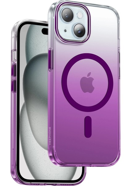 iPhone 15 Aurora Manyetik Şarj Uyumlu Kılıf