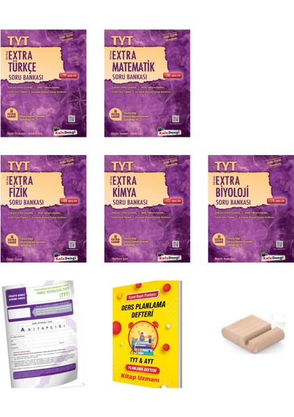 Kafadengi Tyt Extra Sayısal Soru Bankası Seti 5li (Türk Mat Fizik Kimya Biyoloji)Plan Defteri+Tutucu