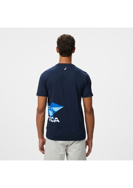 Erkek Lacivert Regular Fit Baskılı T-Shirt V55306T.4NV fiyatları