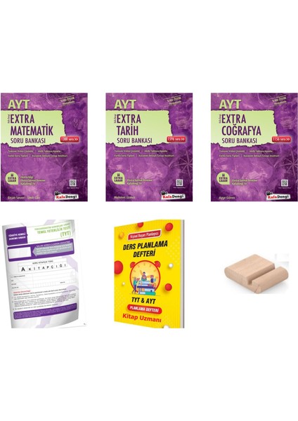 Kafadengi Ayt Extra Matematik Tarih + Coğrafya Soru Bankası + Telefon Tutucu + Tyt Deneme