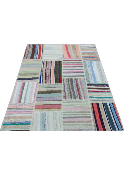 Teselya Bej Çizgili Etnik Modern Desenli Yün Hav Toz Vermez Leke Tutmayan Salon Yolluk Mutfak El Dokuma Halı fiyatları