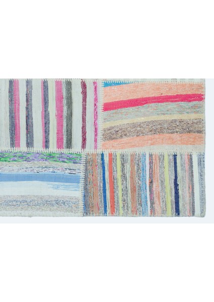 Teselya Bej Çizgili Etnik Modern Desenli Yün Hav Toz Vermez Leke Tutmayan Salon Yolluk Mutfak El Dokuma Halı modelleri