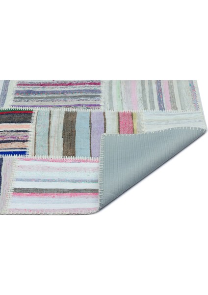 Teselya Bej Çizgili Etnik Modern Desenli Yün Hav Toz Vermez Leke Tutmayan Salon Yolluk Mutfak El Dokuma Halı indirimleri