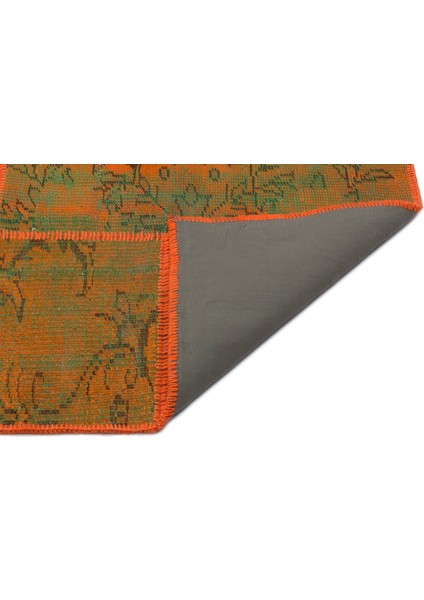 Iskece Turuncu Eskitme Etnik Modern Desenli Yün Hav Toz Vermez Leke Tutmayan Salon Yolluk Mutfak El Dokuma Halı fiyatları