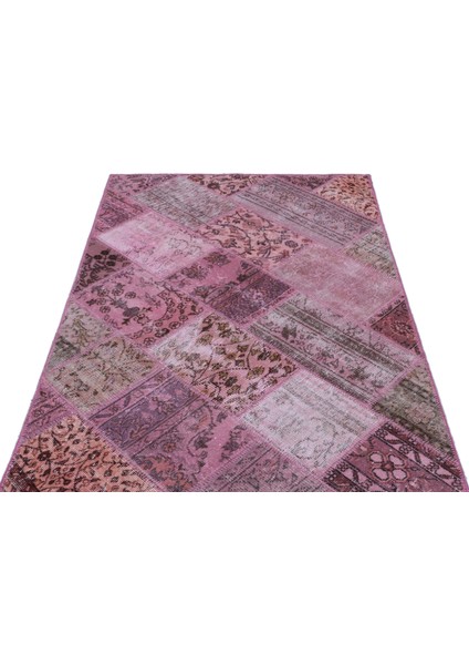 Iskece Pembe Eskitme Etnik Modern Desenli Yün Hav Toz Vermez Leke Tutmayan Salon Yolluk Mutfak El Dokuma Halı modelleri