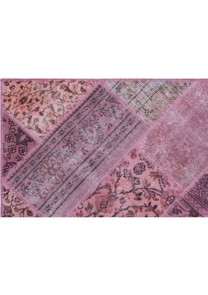 Iskece Pembe Eskitme Etnik Modern Desenli Yün Hav Toz Vermez Leke Tutmayan Salon Yolluk Mutfak El Dokuma Halı indirimleri