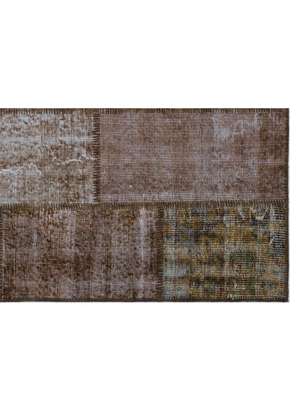 Iskece Kahverengi Eskitme Etnik Modern Desenli Yün Hav Toz Vermez Leke Tutmayan Salon Yolluk Mutfak El Dokuma Halı fırsatları