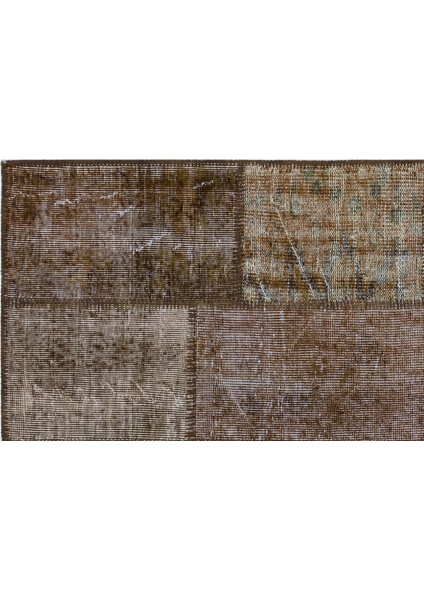 Iskece Kahverengi Eskitme Etnik Modern Desenli Yün Hav Toz Vermez Leke Tutmayan Salon Yolluk Mutfak El Dokuma Halı indirimleri