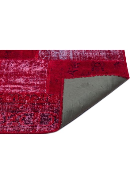 Iskece Kırmızı Eskitme Etnik Modern Desenli Yün Hav Toz Vermez Leke Tutmayan Salon Yolluk Mutfak El Dokuma Halı fiyatları