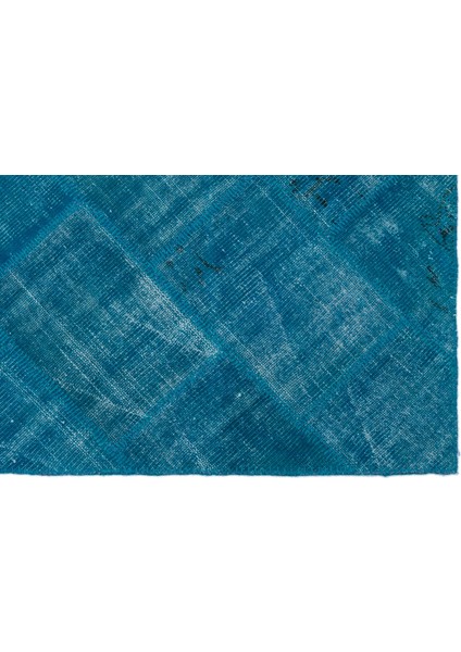 Iskece Mavi Eskitme Etnik Modern Desenli Yün Hav Toz Vermez Leke Tutmayan Salon Yolluk Mutfak El Dokuma Halı fırsatları