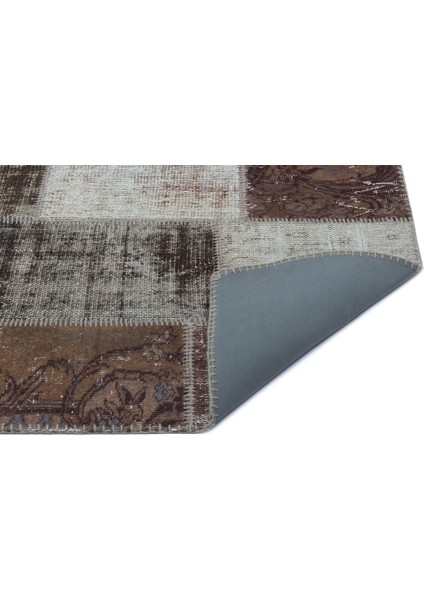 Iskece Kahverengi Eskitme Etnik Modern Desenli Yün Hav Toz Vermez Leke Tutmayan Salon Yolluk Mutfak El Dokuma Halı fiyatları