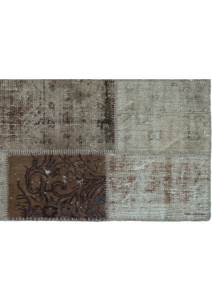 Iskece Kahverengi Eskitme Etnik Modern Desenli Yün Hav Toz Vermez Leke Tutmayan Salon Yolluk Mutfak El Dokuma Halı fırsatları