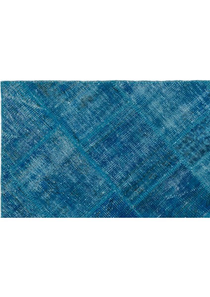 Iskece Turkuaz Eskitme Etnik Modern Desenli Yün Hav Toz Vermez Leke Tutmayan Salon Yolluk Mutfak El Dokuma Halı indirimleri