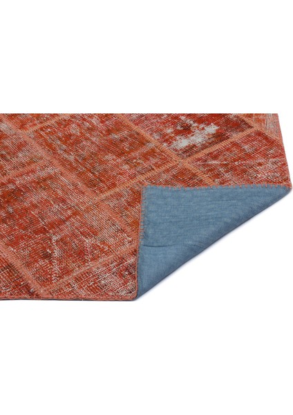 Iskece Turuncu Eskitme Etnik Modern Desenli Yün Hav Toz Vermez Leke Tutmayan Salon Yolluk Mutfak El Dokuma Halı fiyatları