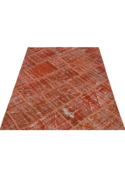 Iskece Turuncu Eskitme Etnik Modern Desenli Yün Hav Toz Vermez Leke Tutmayan Salon Yolluk Mutfak El Dokuma Halı modelleri