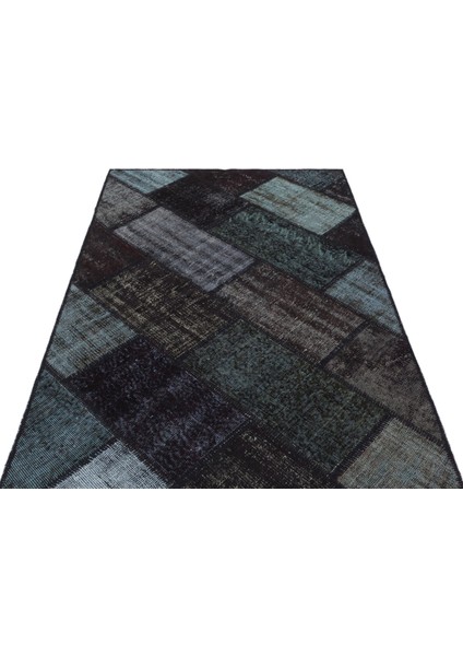 Iskece Siyah Eskitme Etnik Modern Desenli Yün Hav Toz Vermez Leke Tutmayan Salon Yolluk Mutfak El Dokuma Halı modelleri