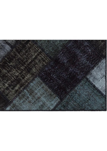 Iskece Siyah Eskitme Etnik Modern Desenli Yün Hav Toz Vermez Leke Tutmayan Salon Yolluk Mutfak El Dokuma Halı fırsatları