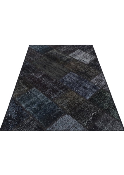 Iskece Siyah Eskitme Etnik Modern Desenli Yün Hav Toz Vermez Leke Tutmayan Salon Yolluk Mutfak El Dokuma Halı modelleri