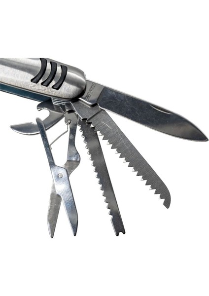 11 Fonksiyonlu Krom(Paslanmaz) Isviçre Çakısı - AISI316 - Gümüş Gri modelleri