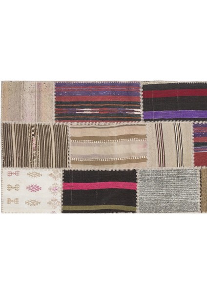 Teselya Bej Çizgili Yün Modern Desenli Yün Hav Toz Vermez Leke Tutmayan Salon Yolluk Mutfak El Dokuma Halı fiyatları