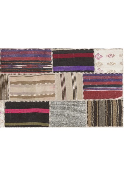 Teselya Bej Çizgili Yün Modern Desenli Yün Hav Toz Vermez Leke Tutmayan Salon Yolluk Mutfak El Dokuma Halı modelleri