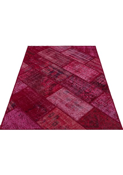 Iskece Kırmızı Eskitme Etnik Modern Desenli Yün Hav Toz Vermez Leke Tutmayan Salon Yolluk Mutfak El Dokuma Halı modelleri