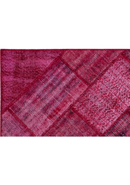 Iskece Kırmızı Eskitme Etnik Modern Desenli Yün Hav Toz Vermez Leke Tutmayan Salon Yolluk Mutfak El Dokuma Halı indirimleri