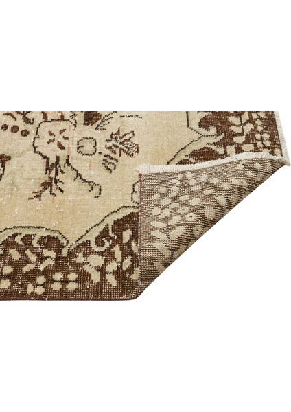 Kahverengi Patchwork Etnik Modern Desenli Yün Hav Toz Vermez Leke Tutmayan Salon Yolluk Mutfak El Dokuma Halı fiyatları