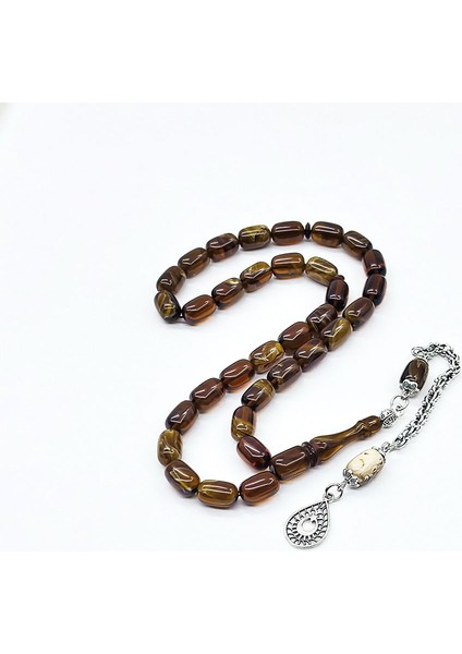 Kapsül Kesim Hareli Sıkma Ateş Kehribar Tesbih