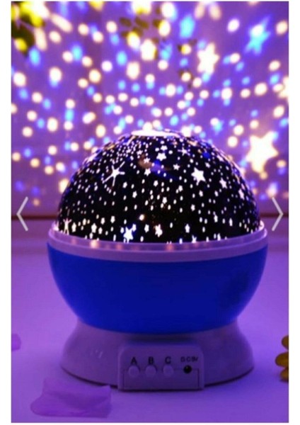 Star Master Renkli Yıldızlı Gökyüzü Projeksiyon Gece Lambası