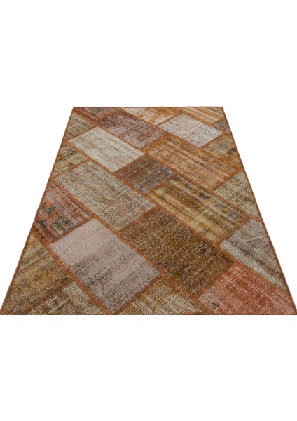 Iskece Kahverengi Eskitme Etnik Modern Desenli Yün Hav Toz Vermez Leke Tutmayan Salon Yolluk Mutfak El Dokuma Halı modelleri