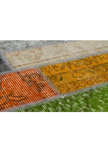 Bej Patchwork Etnik Modern Desenli Yün Hav Toz Vermez Leke Tutmayan Salon Yolluk Mutfak El Dokuma Halı fiyatları