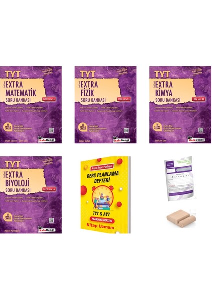 Kafadengi Tyt Extra Matematik Fizik Kimya Biyoloji Soru Bankası Sayısal Set Plan Defteri+ Tutucu
