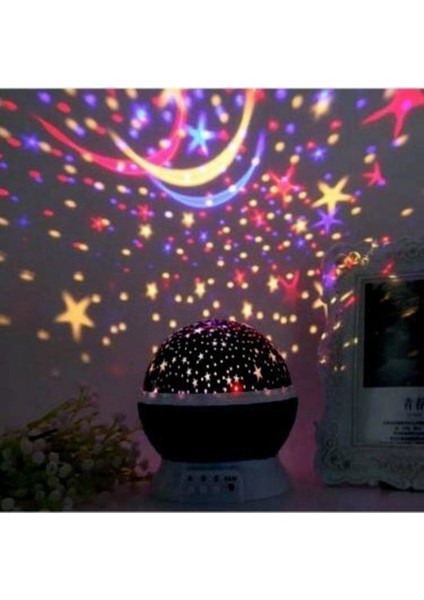 Star Master Renkli Yıldızlı Dönen Gökyüzü Projeksiyon Gece Lambası fiyatları