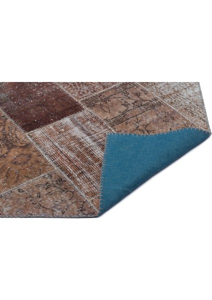 Iskece Kahverengi Eskitme Etnik Modern Desenli Yün Hav Toz Vermez Leke Tutmayan Salon Yolluk Mutfak El Dokuma Halı fiyatları