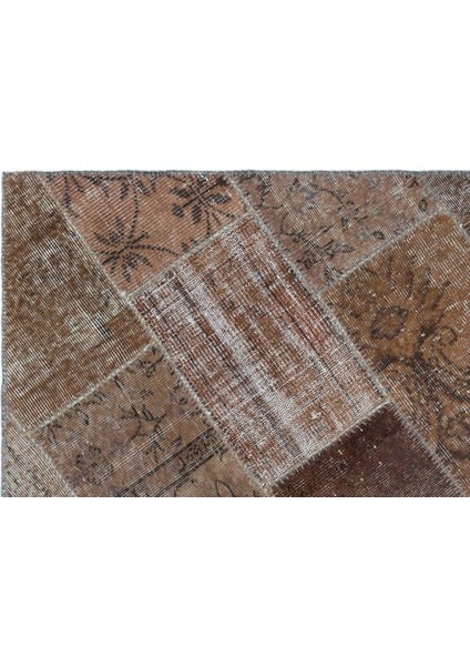 Iskece Kahverengi Eskitme Etnik Modern Desenli Yün Hav Toz Vermez Leke Tutmayan Salon Yolluk Mutfak El Dokuma Halı indirimleri