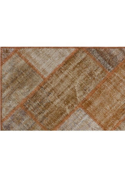 Iskece Kahverengi Eskitme Etnik Modern Desenli Yün Hav Toz Vermez Leke Tutmayan Salon Yolluk Mutfak El Dokuma Halı indirimleri
