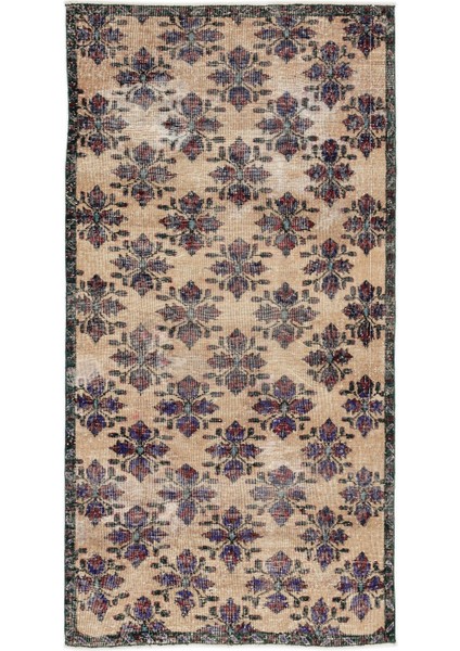 Teselya Bej Çizgili Yün Modern Desenli Yün Hav Toz Vermez Leke Tutmayan Salon Yolluk Mutfak El Dokuma Halı