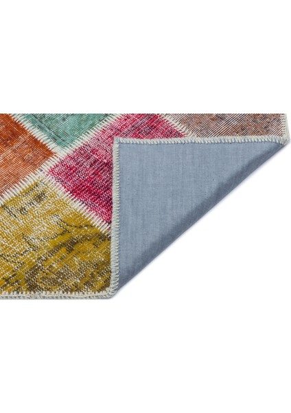 Iskece Bej Patchwork Etnik Modern Desenli Yün Hav Toz Vermez Leke Tutmayan Salon Yolluk Mutfak El Dokuma Halı fiyatları