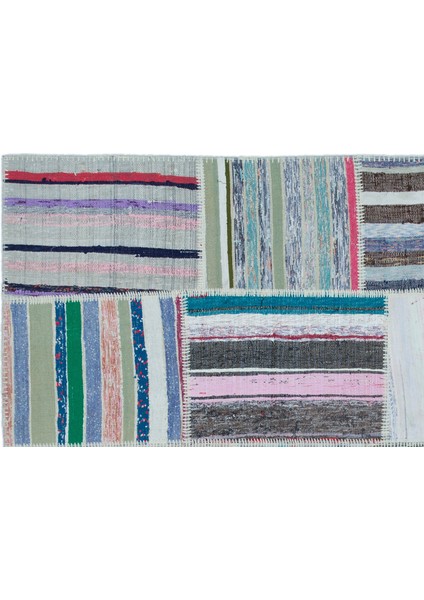 Teselya Bej Çizgili Etnik Modern Desenli Yün Hav Toz Vermez Leke Tutmayan Salon Yolluk Mutfak El Dokuma Halı fırsatları