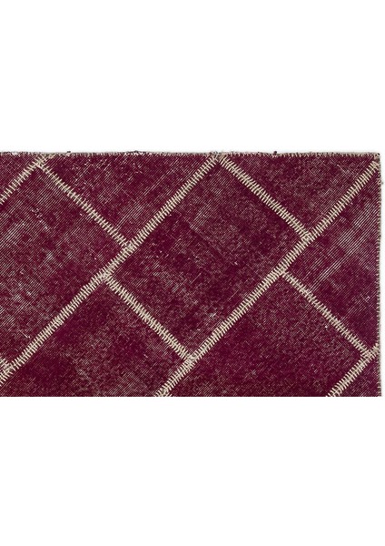 Teselya Bordo Patchwork Etnik Modern Desenli Yün Hav Toz Vermez Leke Tutmayan Salon Yolluk Mutfak El Dokuma Halı modelleri